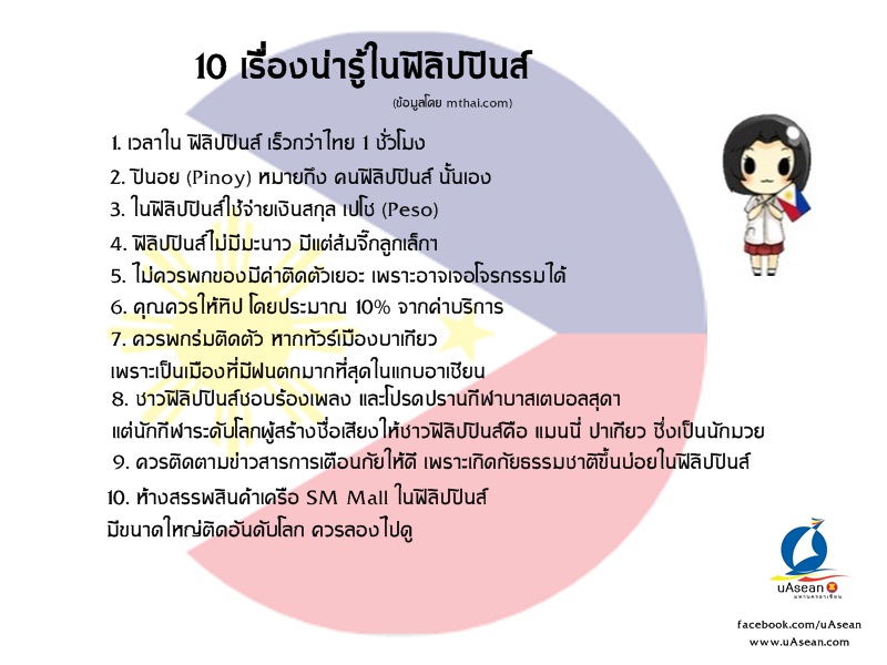 10 เรื่องน่ารู้ในประเทศฟ