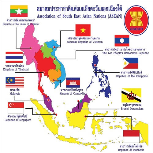 แผนที่อาเซียน